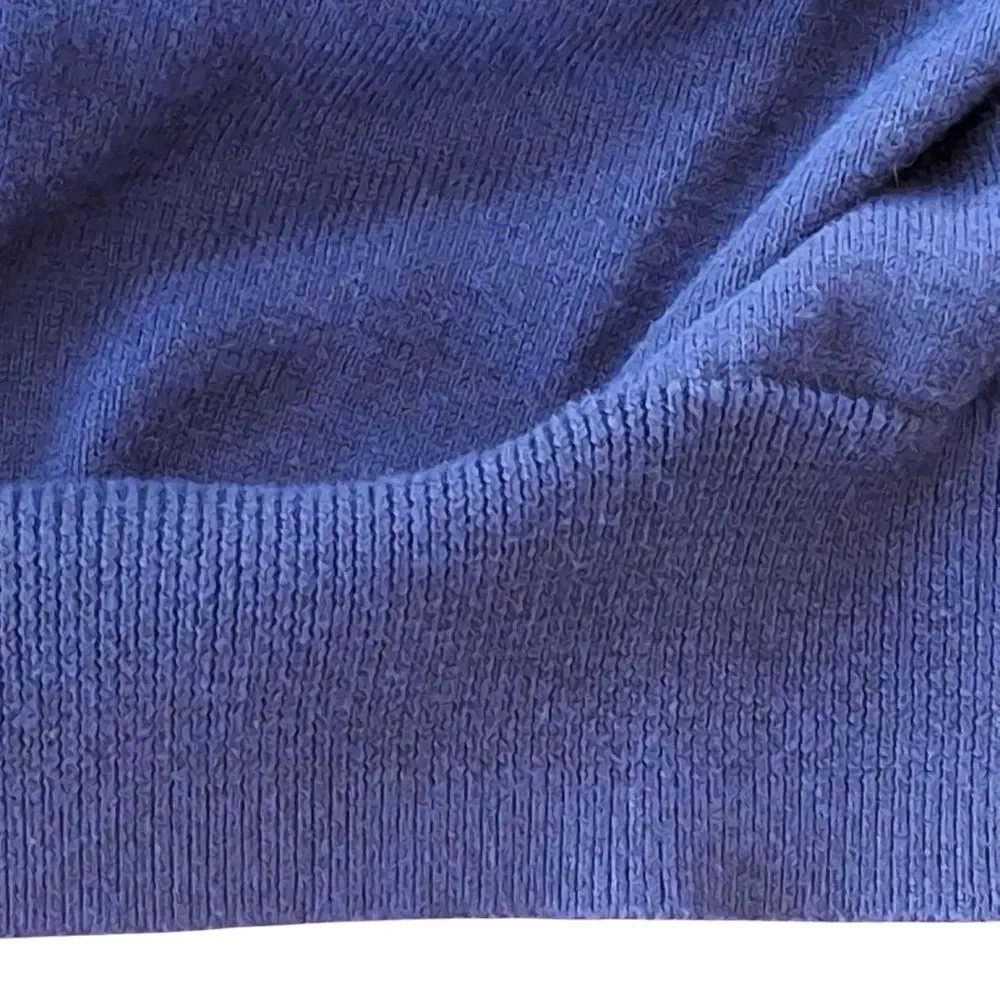Jos A Bank Signature Collection Pima Cotton Sweater Blue 1/4 Zip Men's size XL
